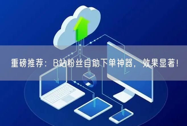 重磅推荐：B站粉丝自助下单神器，效果显著！