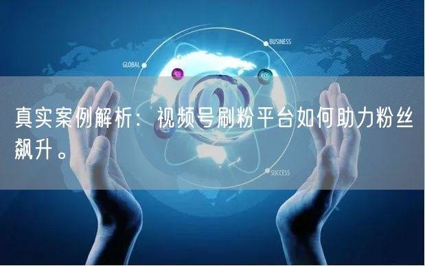 真实案例解析：视频号刷粉平台如何助力粉丝飙升。