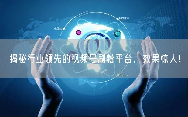 揭秘行业领先的视频号刷粉平台，效果惊人！