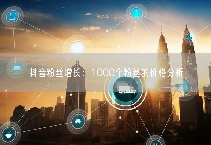 抖音粉丝增长：1000个粉丝的价格分析