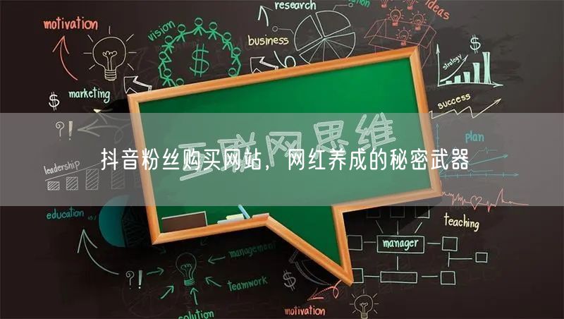 抖音粉丝购买网站，网红养成的秘密武器